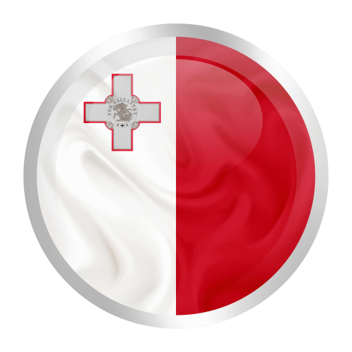 malta flag vector with circle